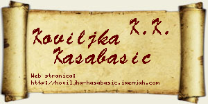 Koviljka Kasabašić vizit kartica
